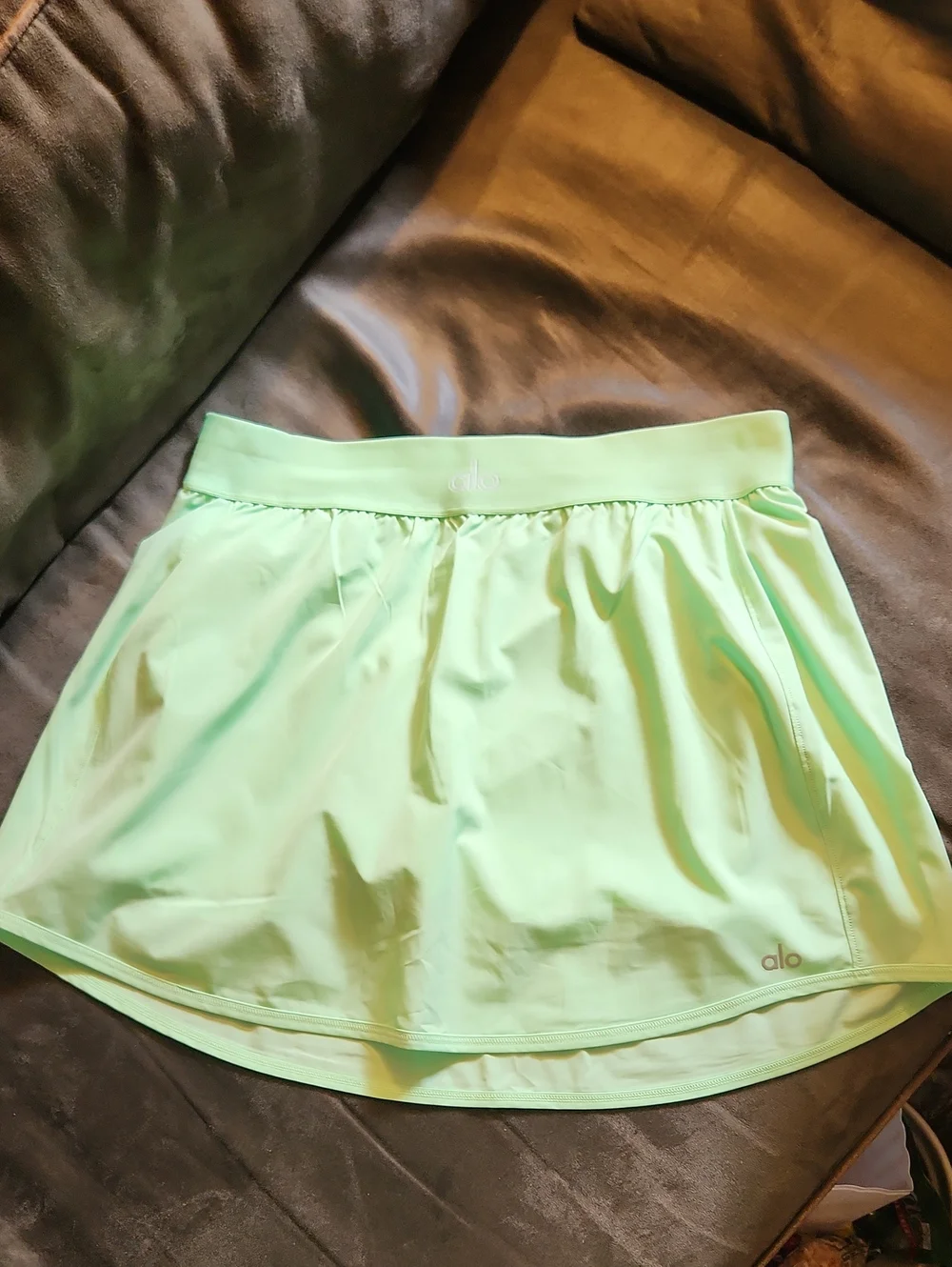 ALO Yoga Light Green Athletic Skort